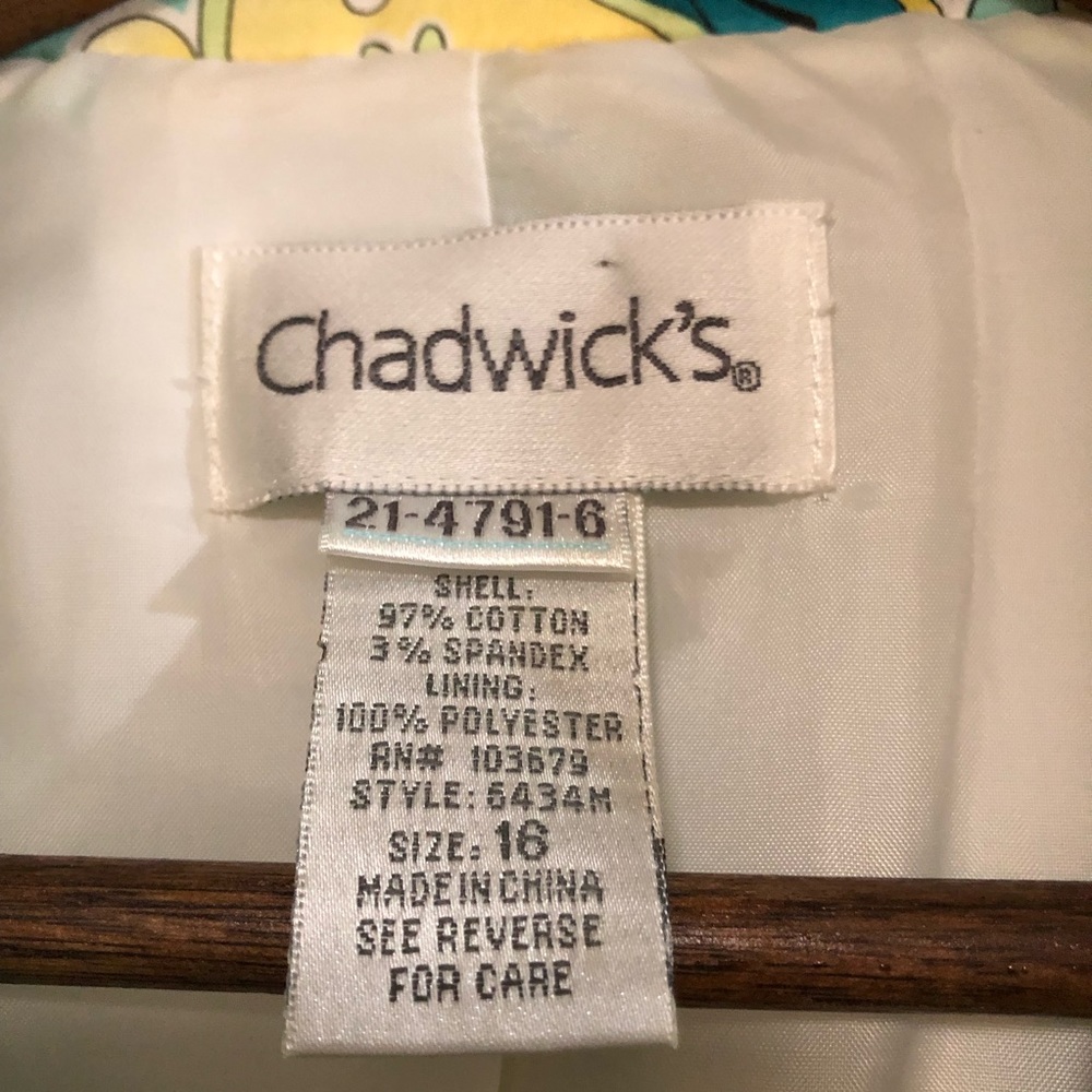 Chadwick’s Paisley & Floral Print Blazer Size 16 - Picture 4 of 13